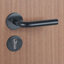 모티스레버 방문손잡이 키형 블랙 M2950BK 모티스락 72 x 55 mm, 1개