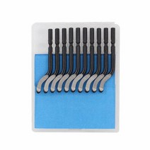 구리 튜브 리머 도구 부품 트리밍 나이프 스크레이퍼용 NB1100 버 핸들/10 PCS BS1010 DIY 에지 커터 디버링 핸들, [02] Blades, 02 Blades
