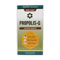 메디플러스 프로폴리스-Q 원어데이 하루한알 365캡슐 -사은품(뉴질랜드) MediPlus Propolis-Q