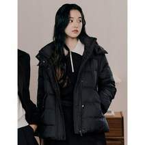 [빈폴레이디스] 블랙 후드 A라인 쇼트 다운 (BF2X38U125)