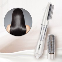 Kiboer 에어 브러쉬 매직기 헤어 빗 드라이기 3단계 조절 온도조절 냉온바람 항온 화이트, Kiboer-196