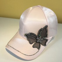 모자여성 봄여름 트랜드 큐빅 리본 야구모자 여름 여행 코디가잘되는 차양모자 헌팅캡