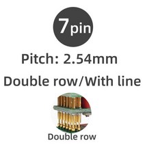 테스트 프레임 PCB 클립 고정 장치 프로브 다운로드 프로그램 프로그래밍 2.54mm JTAG 도구 7 핀-14 핀, 04 7pinx2row, 04 7pinx2row