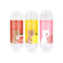 VC-5-LGP 비타씨 비타민샤워필터 세트-레몬 자몽 복숭아(녹물제거 잔류염소제거 아로마테라피 샤워기필터 비타민필터), 상세 설명 참조