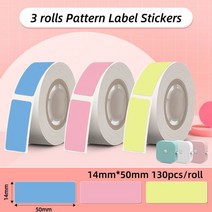 Phomemo Q30 라벨 메이커 기계 미니 포켓 열 라벨 프린터 무선 DIY 스티커 다양한 라벨 용지, 16 Only 14x50mm Color 1, Only 14x50mm Color 1