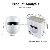 EMS 갈바닉 얼굴 목 마사지기 온열 미세전류 제조 업체 7 색 Led 광자 빛 치료 기계 가정용 아름다움 LED 스킨 케어, [01] TL15-D 7colors, 01 TL15-D 7colors