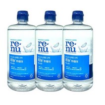 바슈롬 리뉴 후레쉬 500mlx3 렌즈 세정액, 500ml, 3개