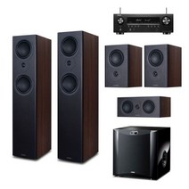 [데논] AVR-S660H + 미션 LX-5 MK II 5.1채널스피커(LX2/300), 5채널:화이트 / 서브우퍼:피아노블랙