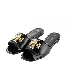 TORY BURCH 토리버치 22SS 88744 004 여성 엘리노어 슬리퍼 - 블랙