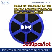 3000pcs BAS16 A6 BAT54C KL3 BAT54 KL1 BAT54S KL4 BAT54A KL2 BAW56 A1 A1W BAV74 JA BAV70 A4 BAV99 A7, 06 BAW56 A1