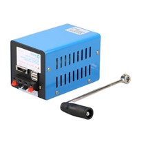 F20 USB 20W 휴대용 발전기 캠핑용 응급 수동 자가발전기, 1개