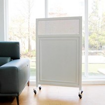 리움 1단 800 이동식 원목 인테리어 파티션 스카이그레이