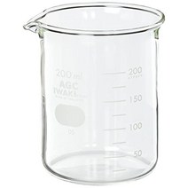 iwaki Pyrex Beaker 200ml 1000bk200, 1개, 1ml