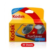 다회용필름카메라 오리지널 kodak funsaver 일회용 카메라(플래시 앤 토이카메라, 펀세이버 39, 카메라만