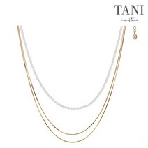 [타니 바이 미네타니] Layla pearl chain necklace 2pc/set MS3N103K
