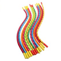 스포츠 체조 요가 컬러 로프 운동용 에어로빅 스트레칭 필라테스 트레이너 도구 소품 유치원, 레드