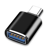 유형 C에서 USB 3.0 마우스 키보드 게임 패드 용 여성 어댑터 OTG 케이블 컨버터, 검은색