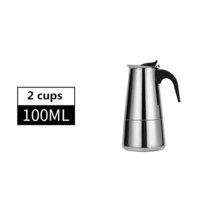 우유스팀기 우유 스티머 600ml 클래식 스테인레스 Steel304 바 Percolator 사무실 가족 커피 기계 카푸치노, 03 100ml-A
