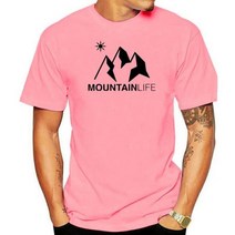 NEW Tee Shirt 마운틴 라이프 BIO Montagne 스키 스노우 보드 등산 에스컬레이드 스포츠, XL, Men Deep pink