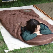 하기와라 코타츠걸이나 블랭킷이 되는 3way 침낭 브라운 약 100×210cm(침낭으로서 사용했을 경우) [two sides] 씻을 수 있는 아웃도어 캠프