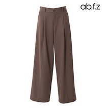 에이비플러스 ab.f.z 핀턱 원버튼 스트레이트 슬랙스 팬츠 (AFV4QP31A)