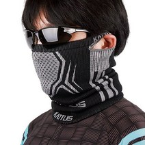 카투스 국산 효성 에어로히트 발열원사 겨울 방한 넥워머 목토시 골프 등산 자전거 스포츠 방한용품, 레드