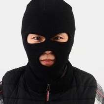 강도복면 모자 가면 검정 블랙