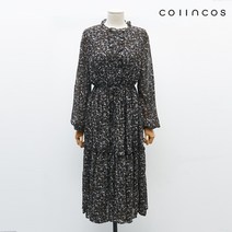 코인코즈 쉬폰 밴딩 패턴 포인트 데일리 원피스 (IY1WOC100)