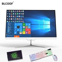 올인원 컴퓨터 window10 8G RAM 512 GB SSD 광학 드라이브 24 인치 모노블록 게임용 pc 사무실 데스크탑 PC 와이파이 있음, CHINA, white_CN | I5-2410 8G 128GB