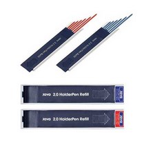 자바 칼라 제도 홀더심 2.0mm 12개입, 빨강