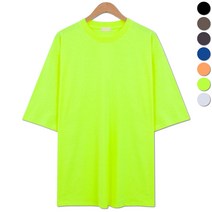 일루소 무지 오버핏 반팔티 박스티 빅사이즈 7color