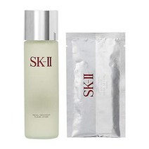 [SK2 메이크업 일본직구] SK2 SK-II 페이셜 트리트먼트 클리어 로션 230mL+ 화이트닝 소스 덤 리바이벌 마스크 1장 세트