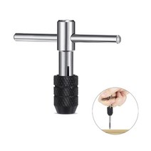 래칫 탭 드릴 렌치 m3-m6 스크루 드라이버 탭 홀더 t-핸들 태핑 드릴 비트 핸들 스크루 드라이버 탭 수공구, 핸들