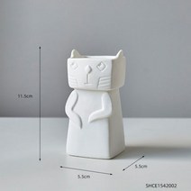 유골함 메모리얼 반려견납골당 추모 관 비석화이트 세라믹 크리에이티브 꽃병 고양이 모델 거실 장식 화