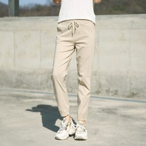 여성 여름 조거 데일리 팬츠 꿀스판 밴딩 카고 포켓 or 뒷 포켓