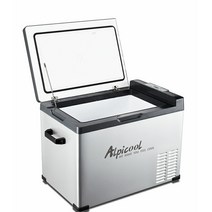 Alpicool 차량용 캠핑 이동식 냉장고 50L 차량용+가정용 어댑터 포함, C50