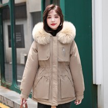 패딩 패딩 여빅 퍼 칼라 조거 슬림 트렌치 코트