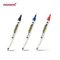 모나미_네임펜 트윈 T (12개입) 플러스펜 유성매직 잉크매직 모나미볼펜 모나미매직 모나미펜 monami, 청색