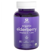 Sports Research 스포츠리서치 삼부커스 엘더베리 구미 Sambucus Elderberry Gummy 60정 1개
