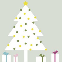 크리스마스창문스티커 너무착한트리소형 RC 091, C타입