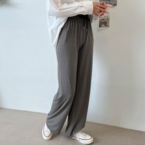 반즈 여자 밴딩 스트라이프 와이드 팬츠 SD-220852