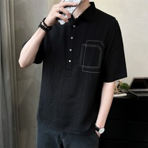 남자여름와이셔츠 구김 안 생기는 남성 린넨 반팔 드래스 셔츠 남방 차이나 남방 남방 반팔 면마박 조표 헤어스타일리스트 남형 셔츠 트렌드 캐주얼 셔츠