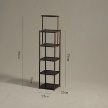 사방탁자 탁자 고가구 거실장 전통가구 수납장, 하이 핏 버건디