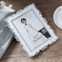 썸띵 로즈플라워 프레임 캘리그라피 드라이플라워 기념품 사진 포토 액자, 랜덤
