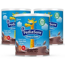 PediaSure 페디아슈어 그로우 앤 게인 바닐라 쉐이크 믹스 파우더 14.1oz( 397g), 1개, 초콜렛맛