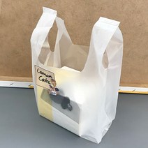 [소행섬] 무지 HD 비닐 쇼핑백 U형, U35, 100개