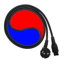 아이티플러스 노트북 3구 크로바 어댑터 전원 파워 코드 케이블 AC코드 10A 국산 인증 정품, 1.8M