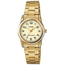 카시오 LTP-V001G-9B 메탈 아날로그 여성 패션 금장 시계