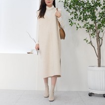 [아이엠수]엘리 모직 롱조끼 원피스