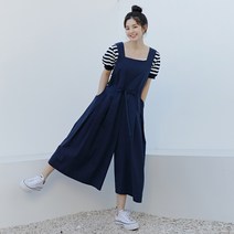 LINEN OVERALL NAVY